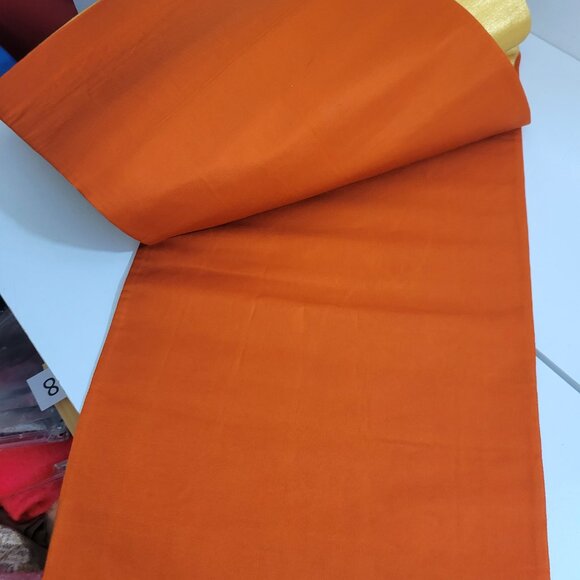 Japanese Hand Embroidered Silk Obi With Orange Silk backing - Picture 3 of 4